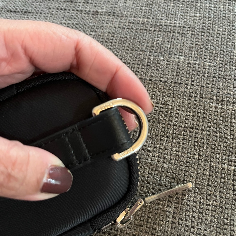 Prada Black Compact Keychain Zip Pouch - Picture 6 of 10